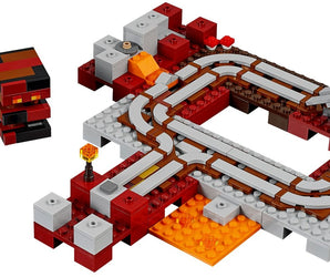 LEGO Minecraft De Nether Spoorweg - 21130