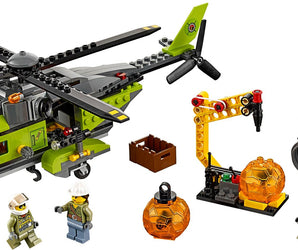 LEGO City Vulkaan Bevoorradingshelikopter - 60123