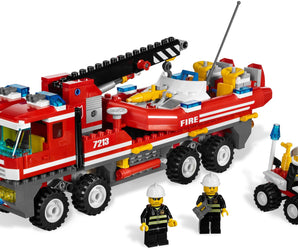 LEGO City Off-road brandweerwagen en brandweerboot - 7213