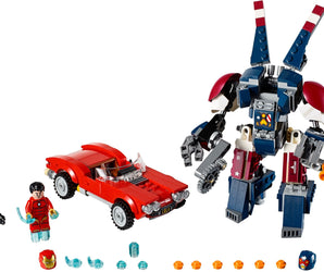 LEGO Super Heroes 76077 Iron man: Detroit Steel Valt Aan