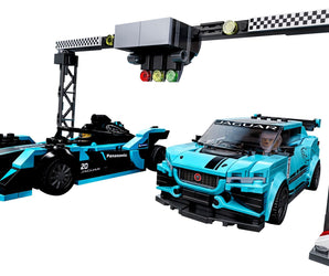 LEGO Speed Champions Formula E Panasonic Jaguar Racing GEN2 Car & Jaguar I-PACE eTROPHY - 76898