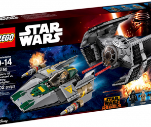 75150 Darth Vaders TIE Advanced tegen de A-Wing Starfighter
